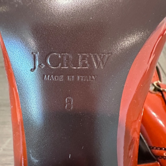 J. Crew Mary Jane Spectator Peep Toe Patent Leather Heels - Picture 8 of 11